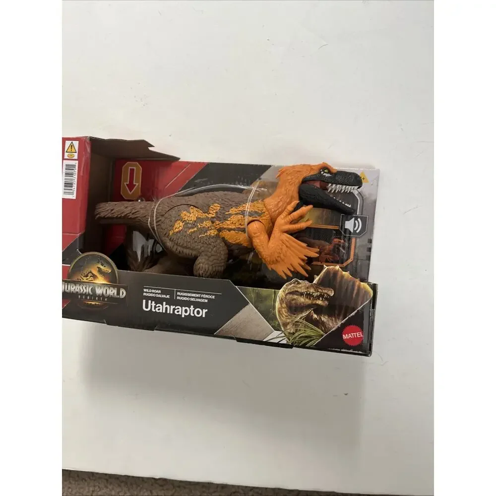 Mattel - Jurassic World: Rebirth Wild Roar Utahraptor [New Toy] Figure